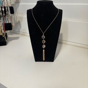 Banana Republic Factory Gold and Silver Disc Necklace